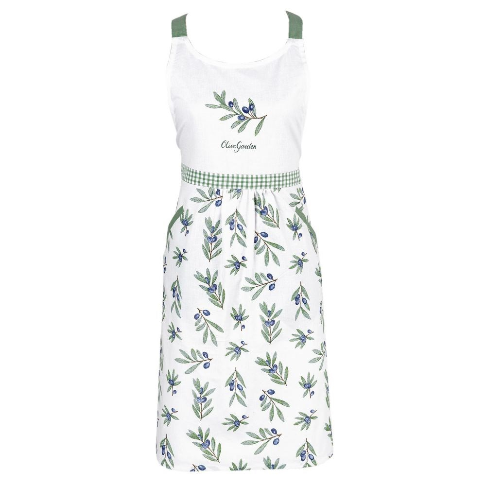 Küchenschürze / Grillschürze "Olive Garden" aus Baumwolle von Clayre & Eef